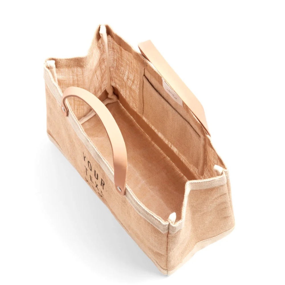 Apolis Global Citizen Burlap Jute Tote Bag NEW - Picture 8 of 8